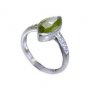 good-looking Smoky Quartz Silver Brown Ring exporter L-1in US 5,6,7,8