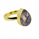 well-favoured Rose Quartz Copper Pink Ring wholesale L-1in US 5,6,7,8