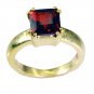 grand Ruby CZ Copper Red Ring jewelry L-1in US 5,6,7,8