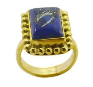 inviting Lapis Lazuli Gold Plated Blue Ring exporter L-1in US 5,6,7,8