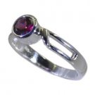 shapely Garnet 925 sterling silver Red Ring supplies L-1.2in US 5,6,7,8
