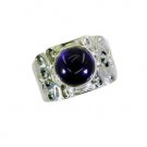 luscious Amethyst Silver Purple Ring wholesale L-1in US 5,6,7,8