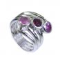 scenicbonny Tourmaline Silver Multi Ring jewellery L-1in US 5,6,7,8