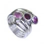 scenicbonny Tourmaline Silver Multi Ring jewellery L-1in US 5,6,7,8