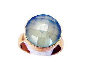 divine Prehnite Copper Green Ring exporter L-1in US 5,6,7,8