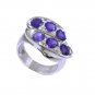 scenicbonny Amethyst 925 Sterling Purple Ring wholesale L-1in US 5,6,7,8
