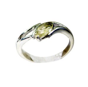 appealing Lemon Quartz Silver Yellow Ring suppiler L-1in US 5,6,7,8