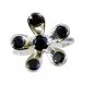 alluring Black onyx Silver Black Ring supply L-1in US 5,6,7,8