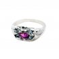 pleasing Tourmaline Silver Multi Ring exporter L-1in US 5,6,7,8
