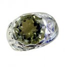 goodly Green Amethyst Silver Green Ring exporter L-1in US 5,6,7,8