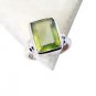 goodly Green Amethyst Silver Green Ring exporter L-1in US 5,6,7,8