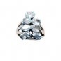 goodly Green Amethyst Silver Green Ring exporter L-1in US 5,6,7,8