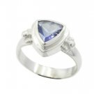 resplendent Iolite 925 Sterling Silver Blue Ring supplies L-1.5 US