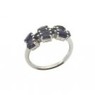 ravishing Iolite 925 Sterling Silver Blue Ring gemstones L-1.5 US