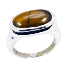 enticing Tiger Eye Silver Brown Ring exporter L-1in US 5,6,7,8
