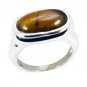 enticing Tiger Eye Silver Brown Ring exporter L-1in US 5,6,7,8