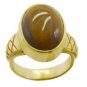 sightly Tiger Eye Gold Plated Brown Ring wholesale L-1in US 5,6,7,8