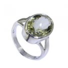seemly Green Amethyst 925 Sterling  Green Ring wholesale L-1in US 5,6,7,8