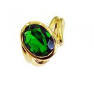 seductive Emerald CZ Copper Green Ring jewelry L-1in US 5,6,7,8