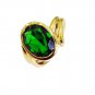 seductive Emerald CZ Copper Green Ring jewelry L-1in US 5,6,7,8