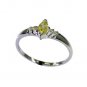 pulchritudinous Lemon Quartz Silver Yellow Ring jewellery L-1in US 5,6,7,8