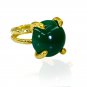 splendid Green onyx Copper Green Ring gemstones L-1in US 5,6,7,8