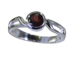 grand Garnet 925 sterling silver Red Ring jewellery L-1.2in US 5,6,7,8
