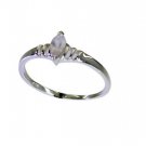 eye-catching Rose Quartz Silver Pink Ring gemstones L-1in US 5,6,7,8