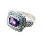 bonnie Amethyst Silver Purple Ring wholesale L-1in US 5,6,7,8