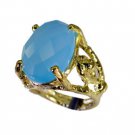 magnetic Blue Chalcedony Copper Blue Ring wholesales L-1in US 5,6,7,8