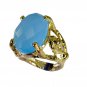 magnetic Blue Chalcedony Copper Blue Ring wholesales L-1in US 5,6,7,8