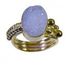 angelic Druzy Gold Plated multi Ring supply L-1in US 5,6,7,8