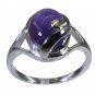 superb Amethyst 925 Sterling Silver Purple Ring Designer L-1in US 5,6,7,8