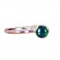 perfect Green Onyx Silver Green Ring supply L-1in US 5,6,7,8