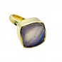 scenicbonny Rose Quartz Copper Pink Ring jewelry L-1in US 5,6,7,8