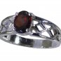 magnetic Garnet 925 sterling silver Red Ring gemstone L-1.2in US 5,6,7,8