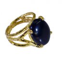 fine Black onyx Copper Black Ring gemstone L-1in US 5,6,7,8