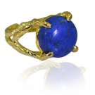 excellent Lapis Lazuli Copper Blue Ring jewelry L-1in US 5,6,7,8