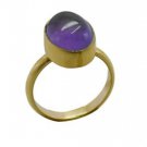 sublime Amethyst Gold Plated Purple Ring suppiler L-1in US 5,6,7,8