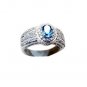 taking Blue Topaz Silver Blue Ring india  L-1in US 5,6,7,8