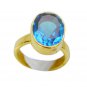 cunning Blue Topaz CZ Copper Blue Ring suppiler L-1in US 5,6,7,8