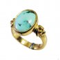 admirable Turquoise Copper Turquoise Ring wholesale L-1in US 5,6,7,8