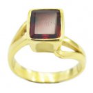 sexy Ruby CZ Gold Plated Red Ring jewelry US 6,7,8,9