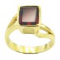 sexy Ruby CZ Gold Plated Red Ring jewelry US 6,7,8,9