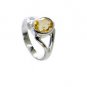 grand Citrine 925 Sterling  Yellow Ring jewellery L-1in US 5,6,7,8