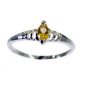 grand Citrine 925 Sterling  Yellow Ring jewellery L-1in US 5,6,7,8