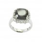 captivating Smoky Quartz 925 Sterling Silver Brown Ring supply L-1.5 US