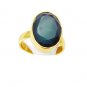 enthralling Green onyx Copper Green Ring jewelry L-1in US 5,6,7,8