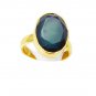 enthralling Green onyx Copper Green Ring jewelry L-1in US 5,6,7,8