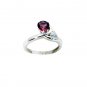 pulchritudinous Garnet 925 Sterling  Red Ring handcrafted L-1in US 5,6,7,8